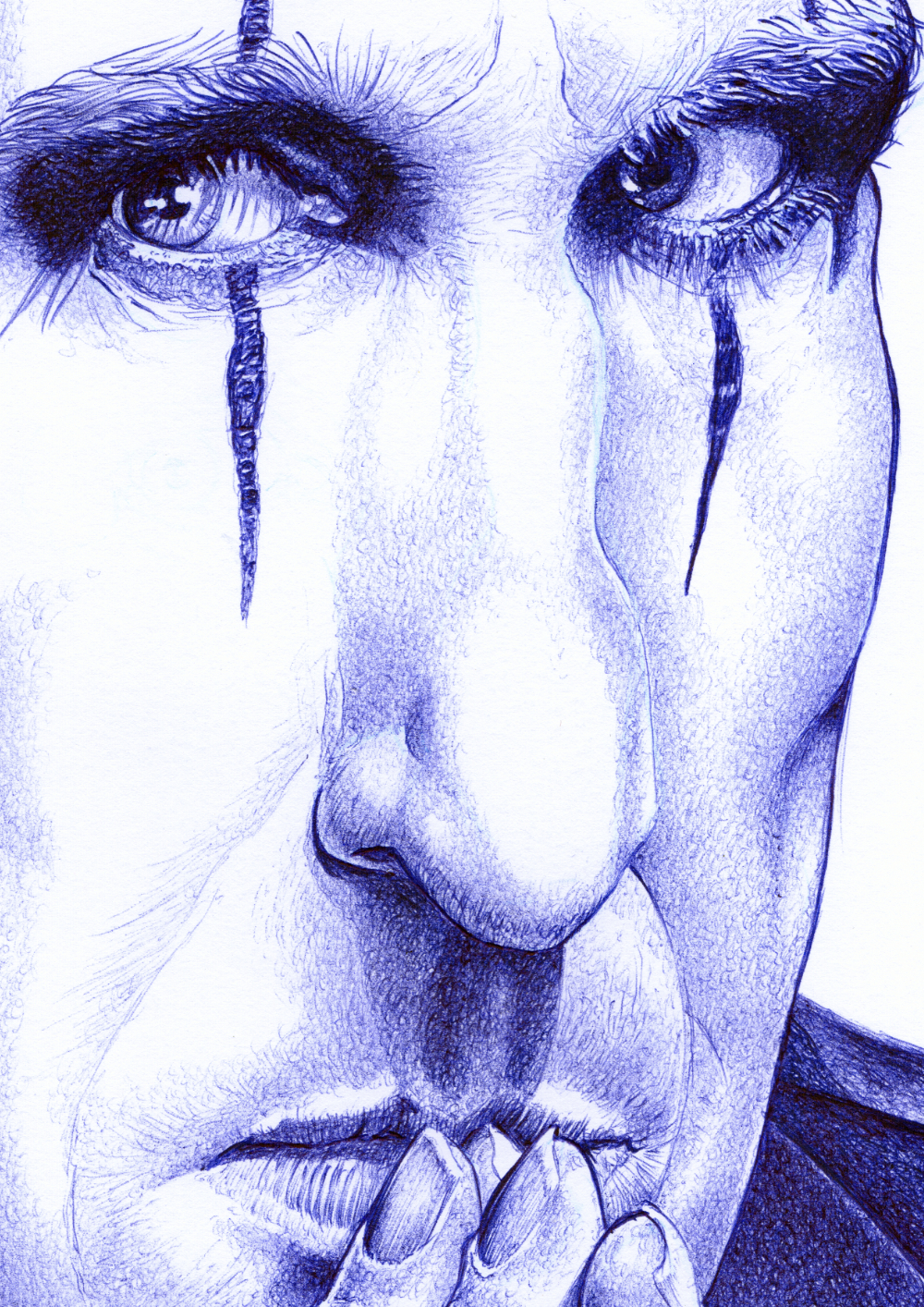 Kugelschreiber-Zeichnung Portrait von Asp/ballpen drawing of Asp