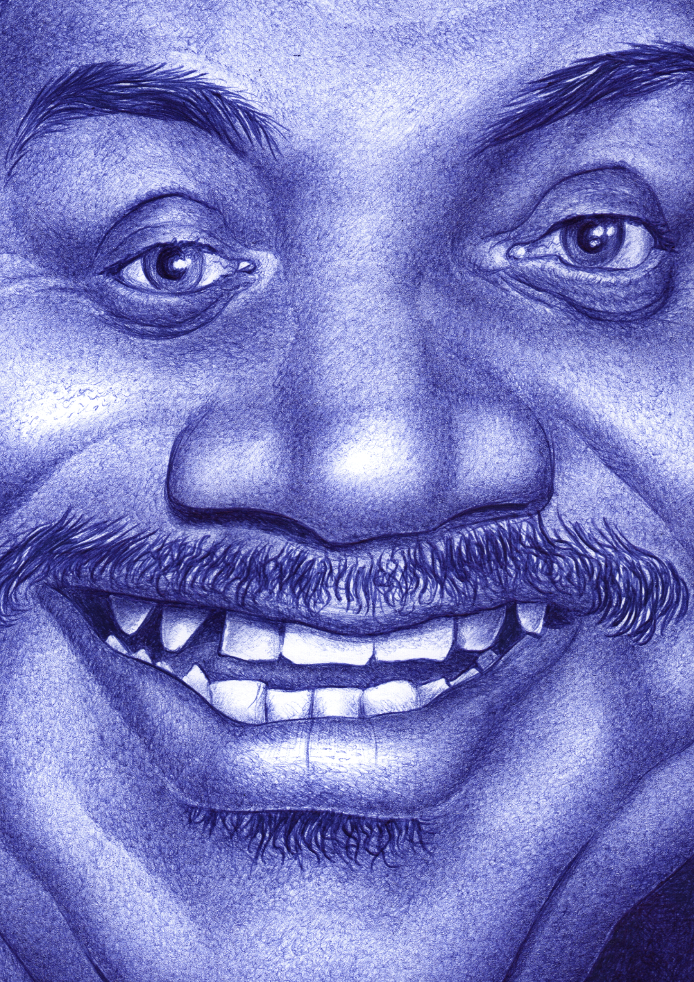 Kugelschreiber-Zeichnung portrait von Neil deGrasse Tyson/ballpen drawing of Neil deGrasse Tyson