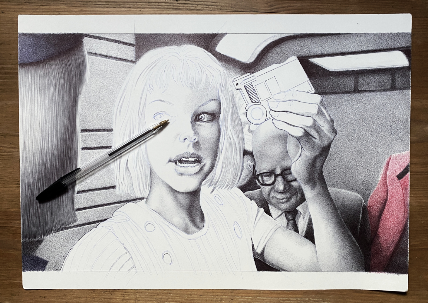 Kugelschreiber-Skizze Fido | ballpen sketch Fido