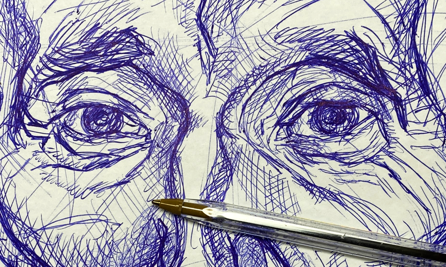 Kugelschreiber-Skizze Portrait /ballpoint pen sketch
