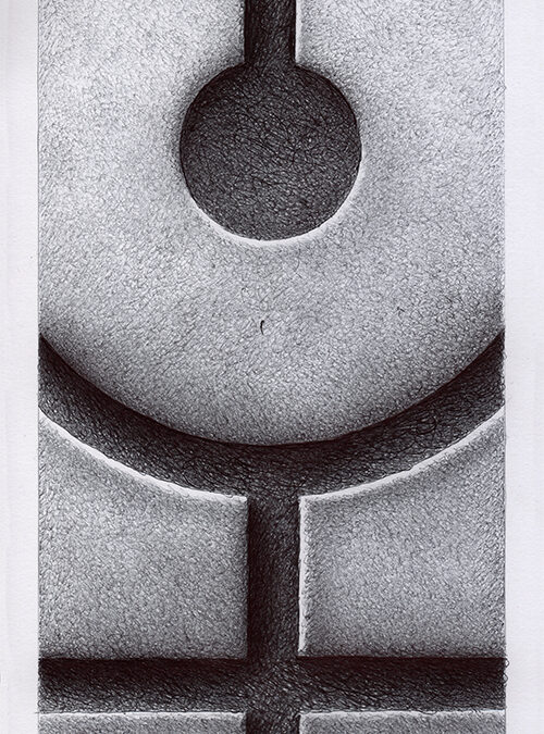 Zeichen mit Kuli: 2024 09 | Komposition 023