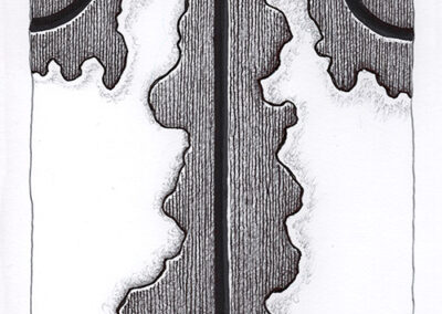 Zeichen mit Kuli, Tintenroller, Filzer: 2024 09 | Komposition 025