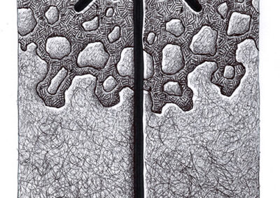 Zeichen mit Kuli, Filzer: 2024 09 | Komposition 029