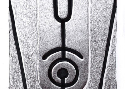 Zeichen mit Kuli, Filzer: 2024 09 | Komposition 031