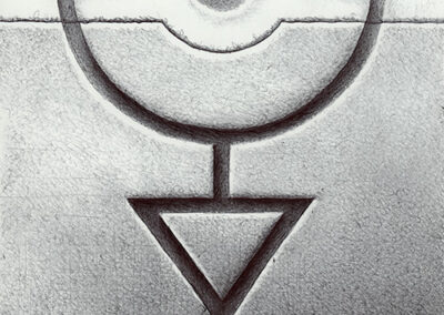 Zeichen mit Kugelschreiber: 2024 07 | Komposition 002