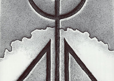 Zeichen mit Kugelschreiber: 2024 07 | Komposition 004