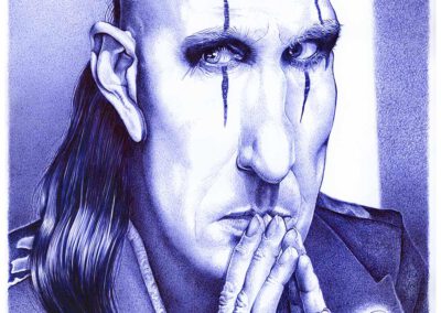 Kugelschreiber-Zeichnung Portrait von Asp/ballpen drawing of Asp