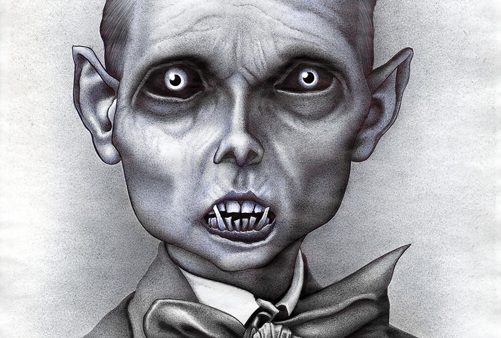 Kugelschreiber-Zeichnung Portrait "Das Innere Kind für Fortgeschrittene"