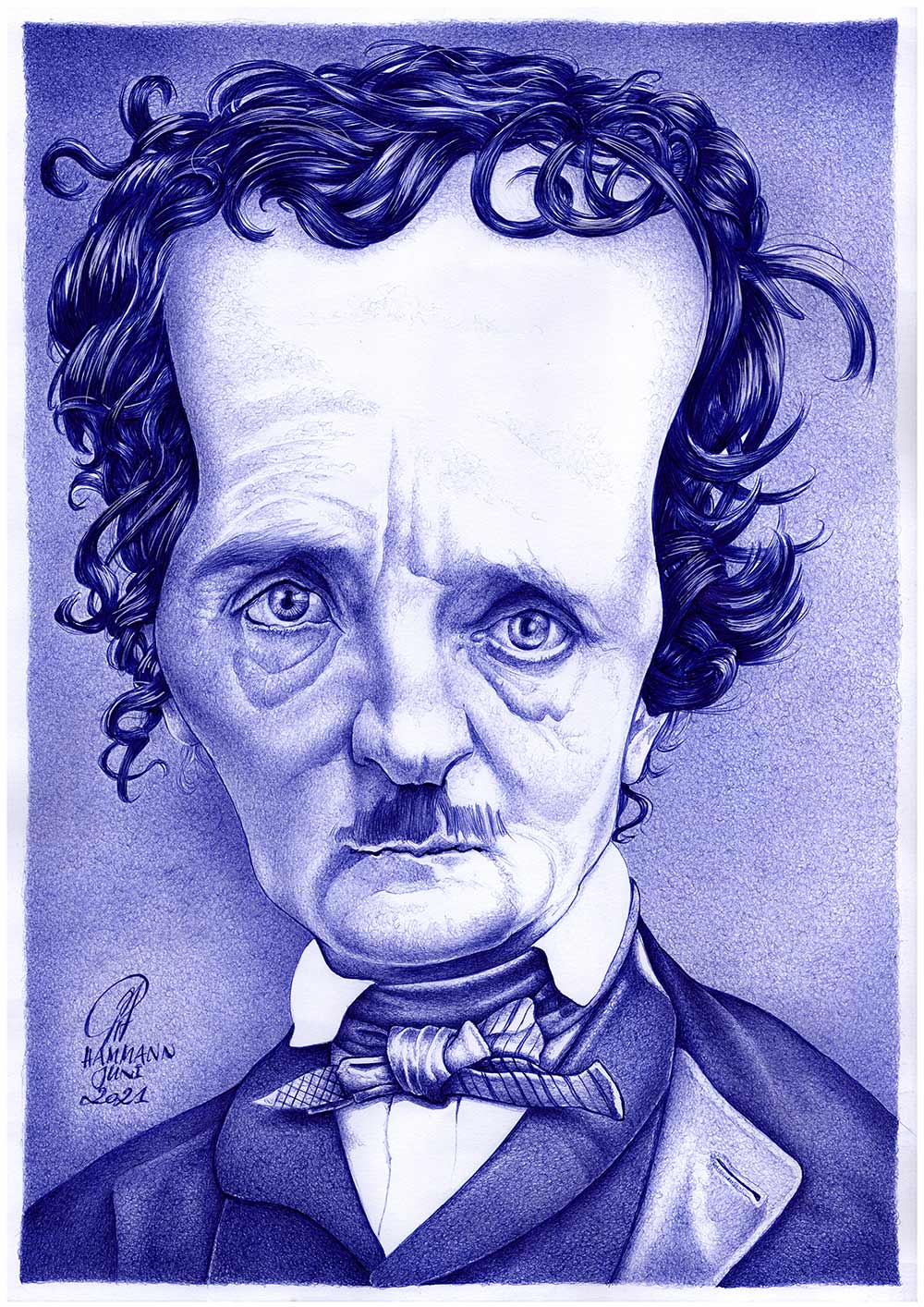 Zeichnung Edgar Allan Poe