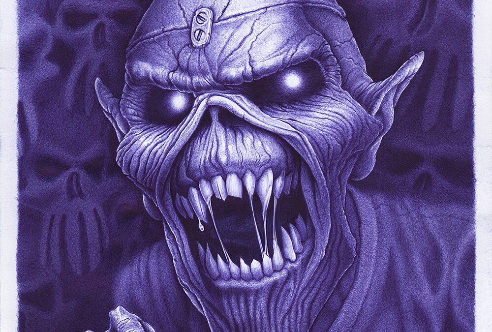 Kugelschreiber-Zeichnung Portrait No Peace Of Mind/ballpen drawing No Peace Of Mind