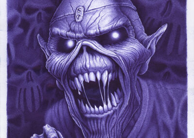 Kugelschreiber-Zeichnung Portrait No Peace Of Mind/ballpen drawing No Peace Of Mind