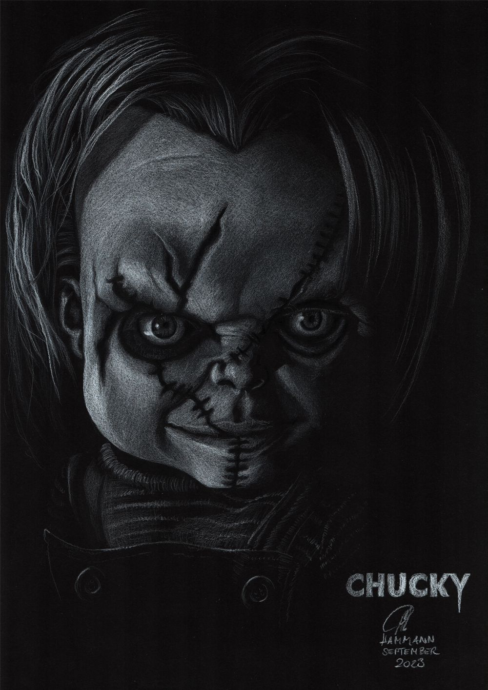 Buntstift-Zeichnung Chucky/colored pencil drawing Chucky