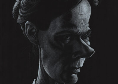 Buntstift-Zeichnung Portrait Eugenie/colored pencil drawing Eugenie