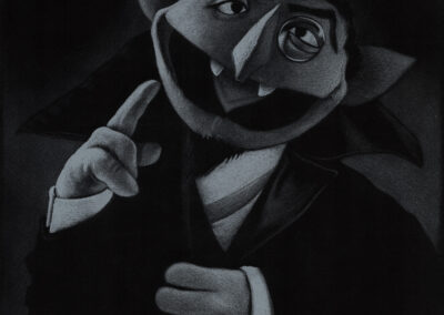 Buntstift-Zeichnung Portrait Graf Zahl/colored pencil drawing Count von Count