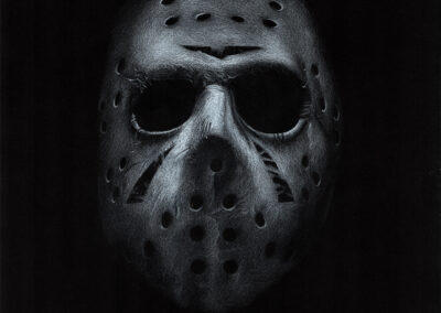 Buntstift-Zeichnung Portrait Jason Voorhees – Freitag der 13./colored pencil drawing Jason Voorhees – Friday the 13th