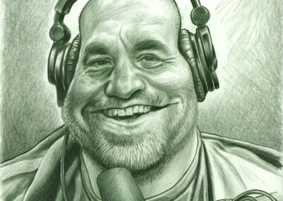 Buntstift-Zeichnung Portrait von Joe Rogan/colored pencil drawing of Joe Rogan