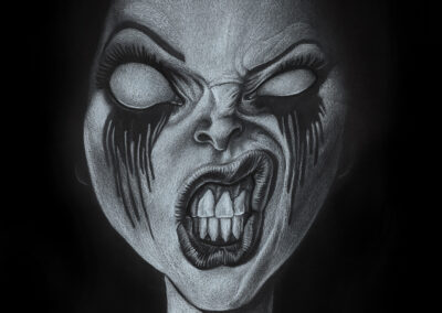 Buntstift-Zeichnung Portrait unwirsch/colored pencil drawing unwirsch