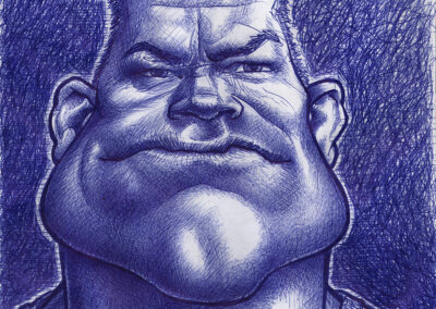 Kugelschreiber-Zeichnung Portrait von Jocko Willink/ballpen drawing of Jocko Willink