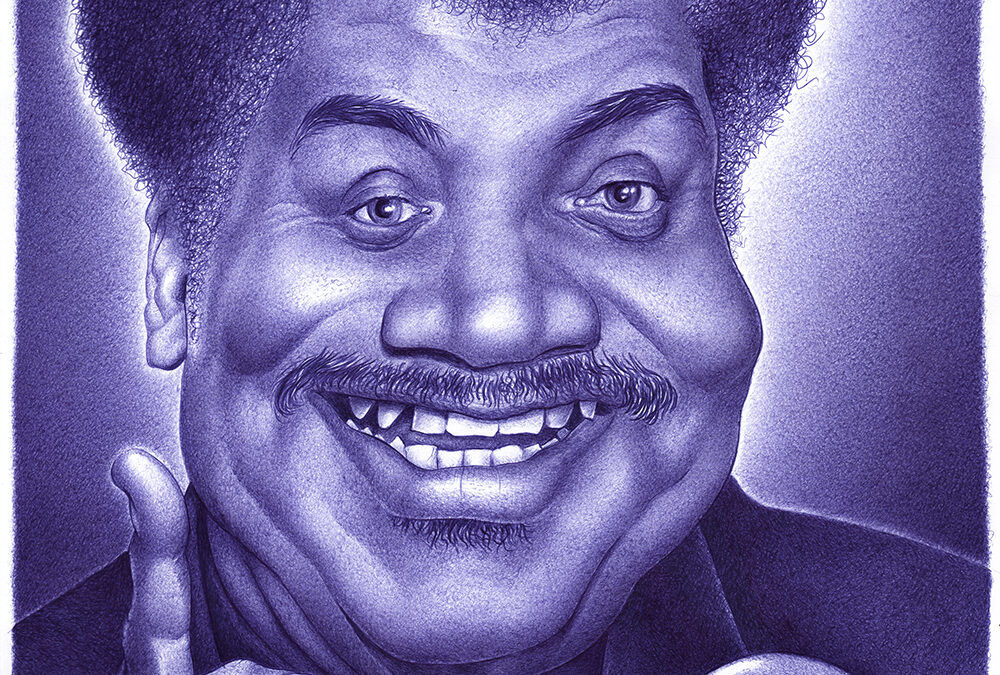 Kugelschreiber-Zeichnung portrait von Neil deGrasse Tyson/ballpen drawing of Neil deGrasse Tyson
